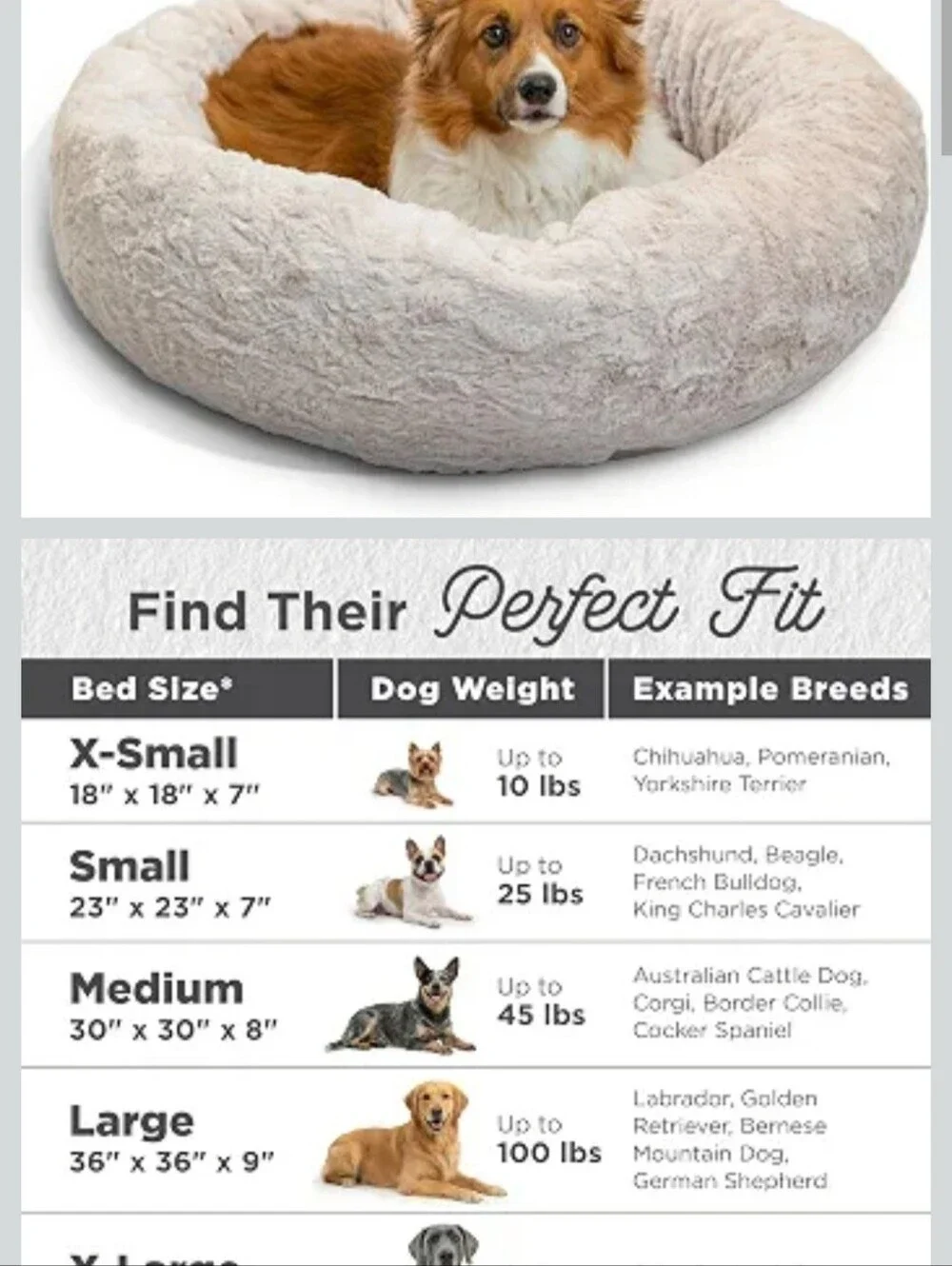 Like NewBest Friends by Sheri The Original Calming Donut Dog Bed Medium